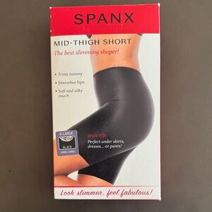 SPANX Black Mid-Thigh Shaper